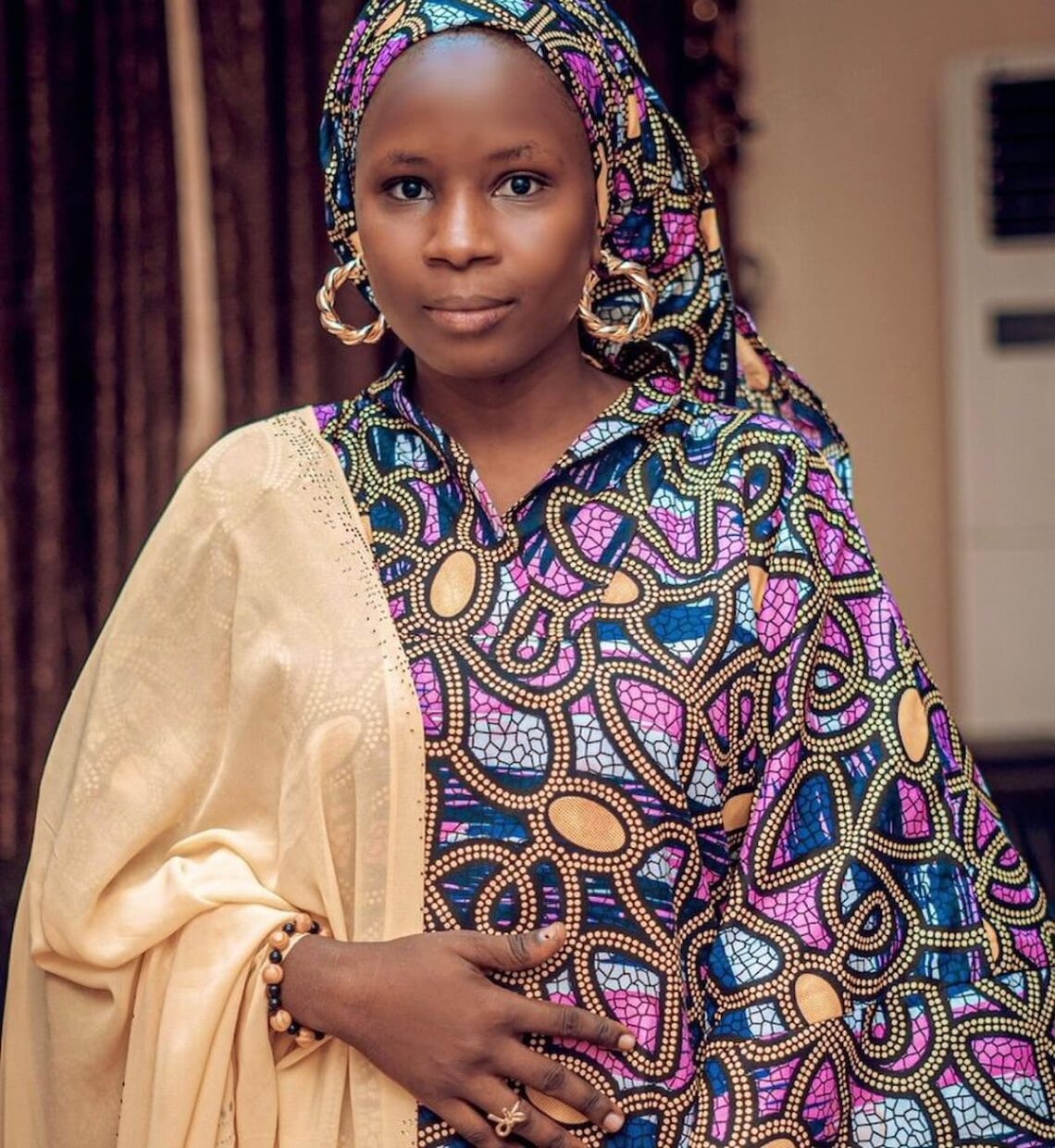 Portrait of a young Nigerian woman, Aisha, the narrator