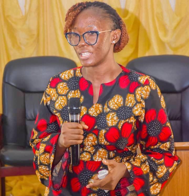 A close portrait of the narrator being interviewed, Nwadiuto Azugo